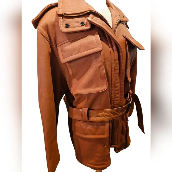 Avanti Congac Heavy Leather Utility Jacket